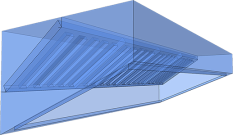 Hauba ventilaciona zidna SNACK 1000x900x500